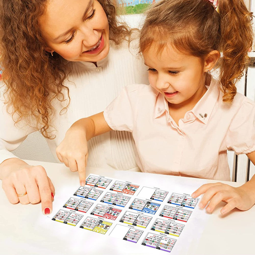 1 X 67Pcs Kids Phonics Flash Cards Set Toddler Teaching Aids Educational Learning Phonics Games