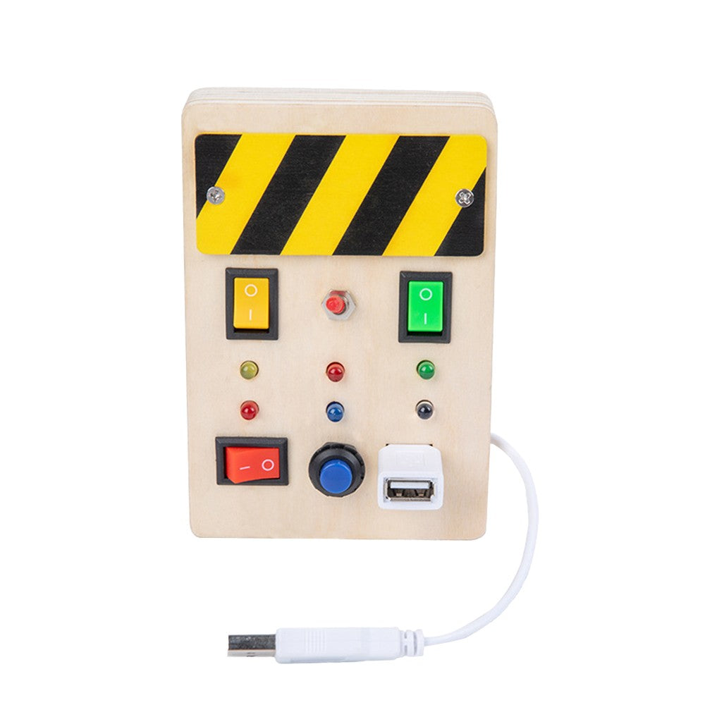 Light Switch Kids Busy Board Toy Toddlers Sensory Toys Activity Button Educational Toy