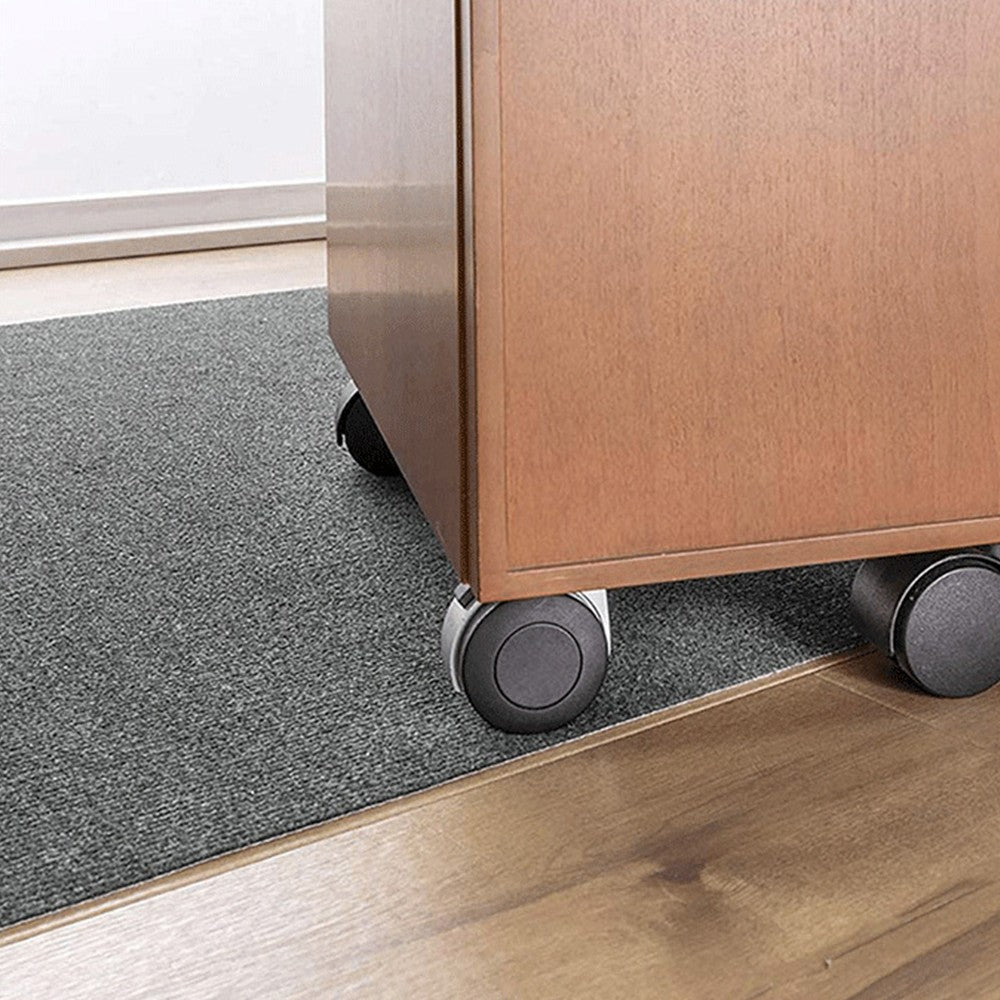 90x140cm Anti-Slip Office Chair Mat Rolling Chair Mat Floor Protector Pad Dark Grey