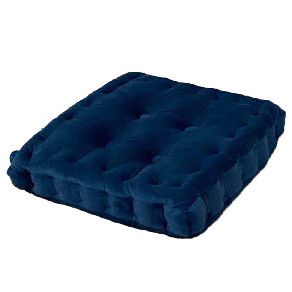 40x40cm Thicken Chair Booster Seat Cushion Tatami Cushion Soft Floor Pillow Blue