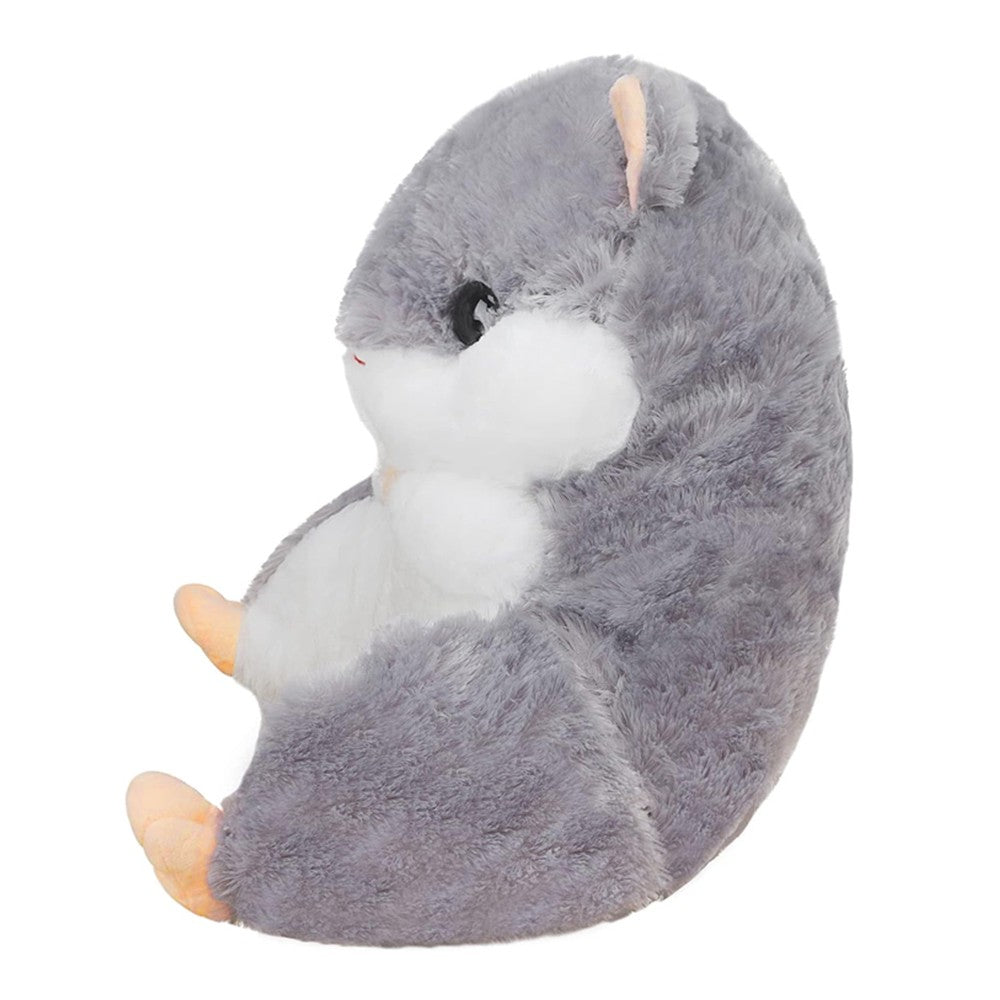 Soft Plush Hamster Shaped Chair Back Cushion Armchair Back Support Pad Throw Pillow