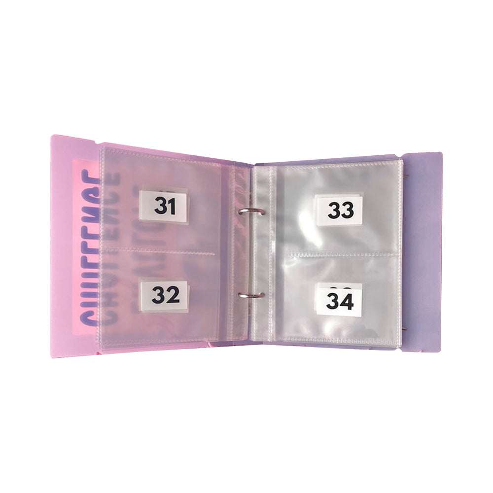 100 Envelope Challenge Binder Money Saving Binder Budget Binder Purple