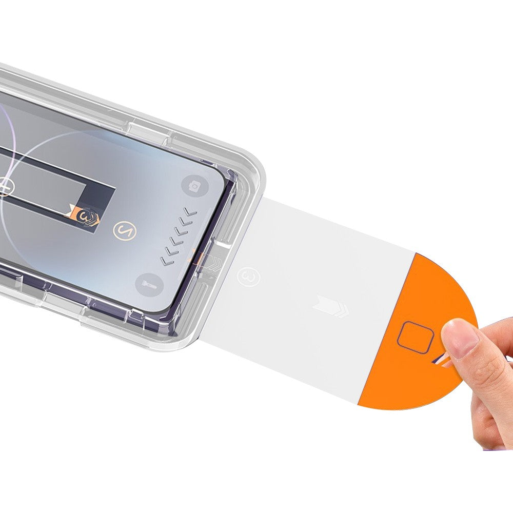 For iPhone 15 Privacy Screen Protector Easy Install Tool Tempered Glass Screen Film