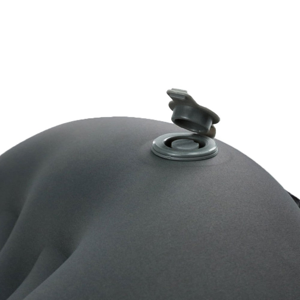 Portable Inflatable Pillow Outdoor Camping Neck Pillow Travel Sleeping Pillow - Black