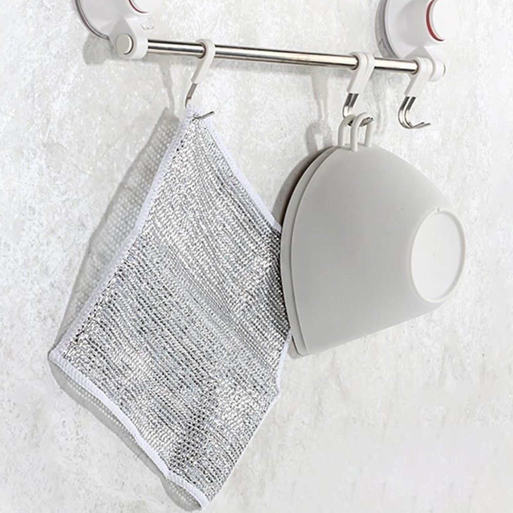 20Pcs Imitation Wire Dishwashing Rags Household Dishes Sink Cleaning Cloth