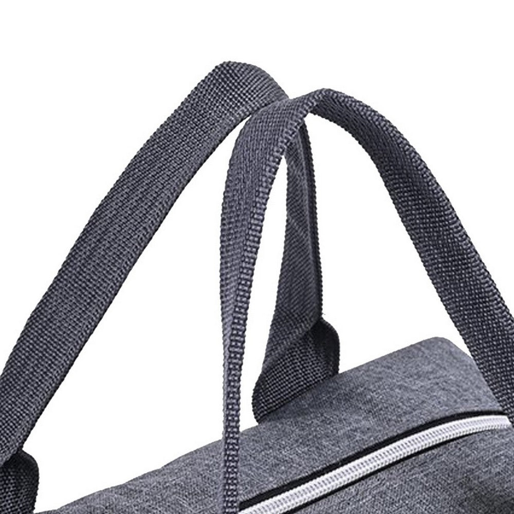 Baby Diaper Bag Nappy Handbag Mummy Bag Shoulder Travel Luggage Bag - Grey
