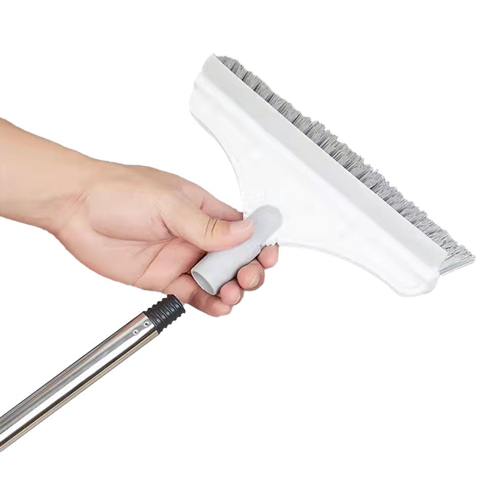2 in 1 Floor Scrub Brush Crevice Cleaning Brush - White