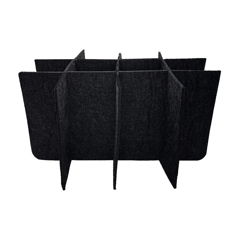 Felt Wine Tote Bag Wine Carry Case for 12 Bottle of Wines - Black