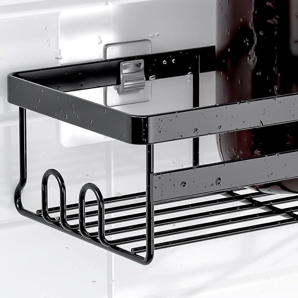 2-Piece Bathroom Shower Organizer Rack Storage Shelf Basket - Style B