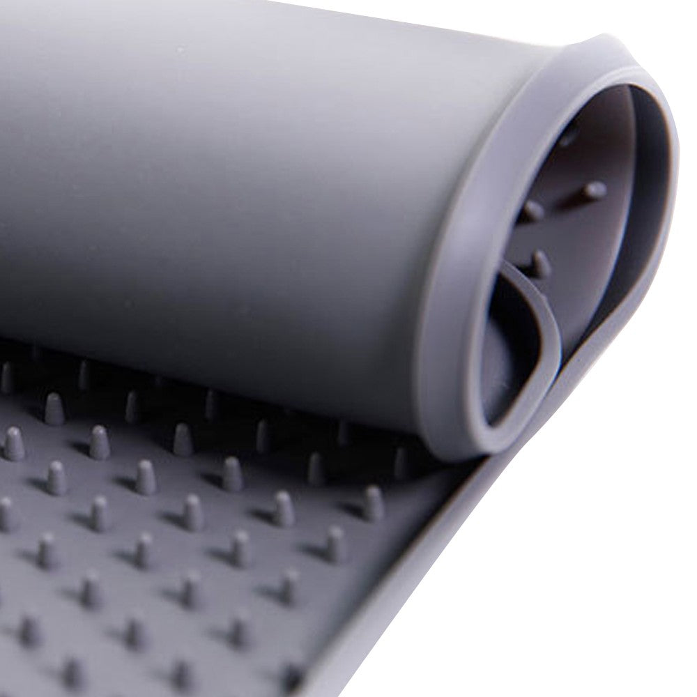 1Pc Silicone Cat Litter Mat Non-Slip Litter Trapping Mat Litter Catcher Mat