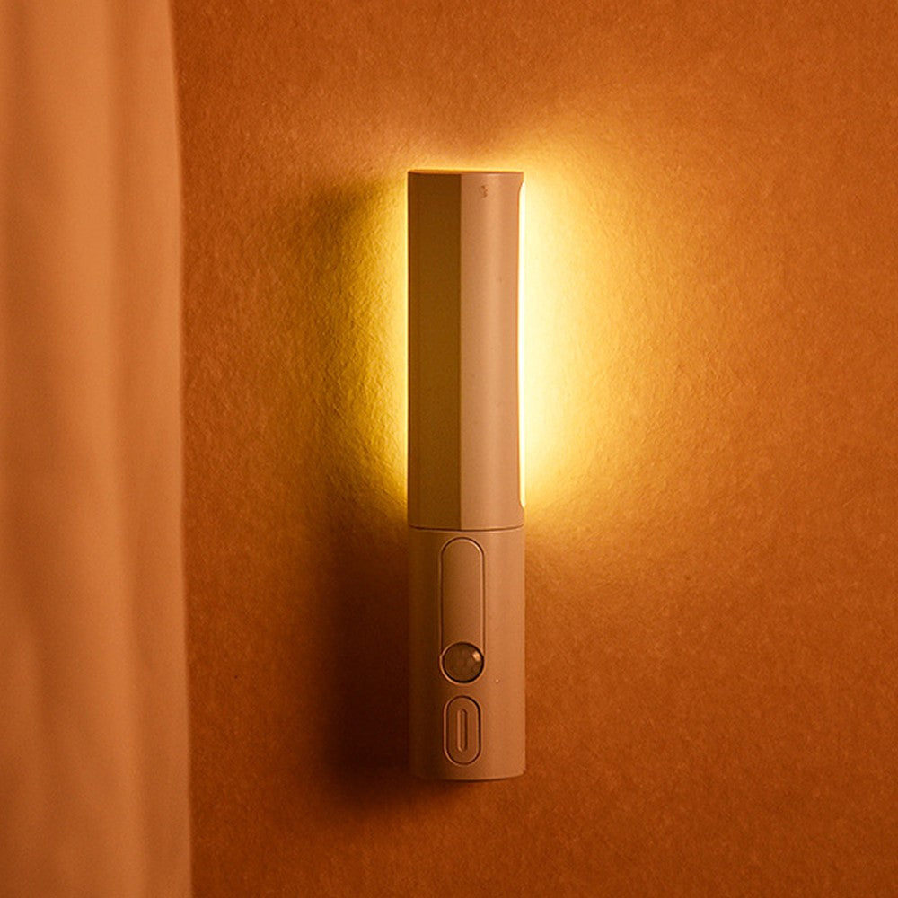 2Pcs Dimmable Motion Sensor LED Night Light Rechargeable Magnetic Wall Sconce