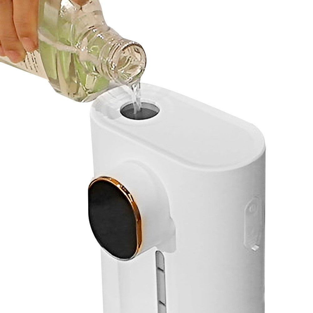 Automatic Mouthwash Dispenser with 2 Magnetic Cups - White