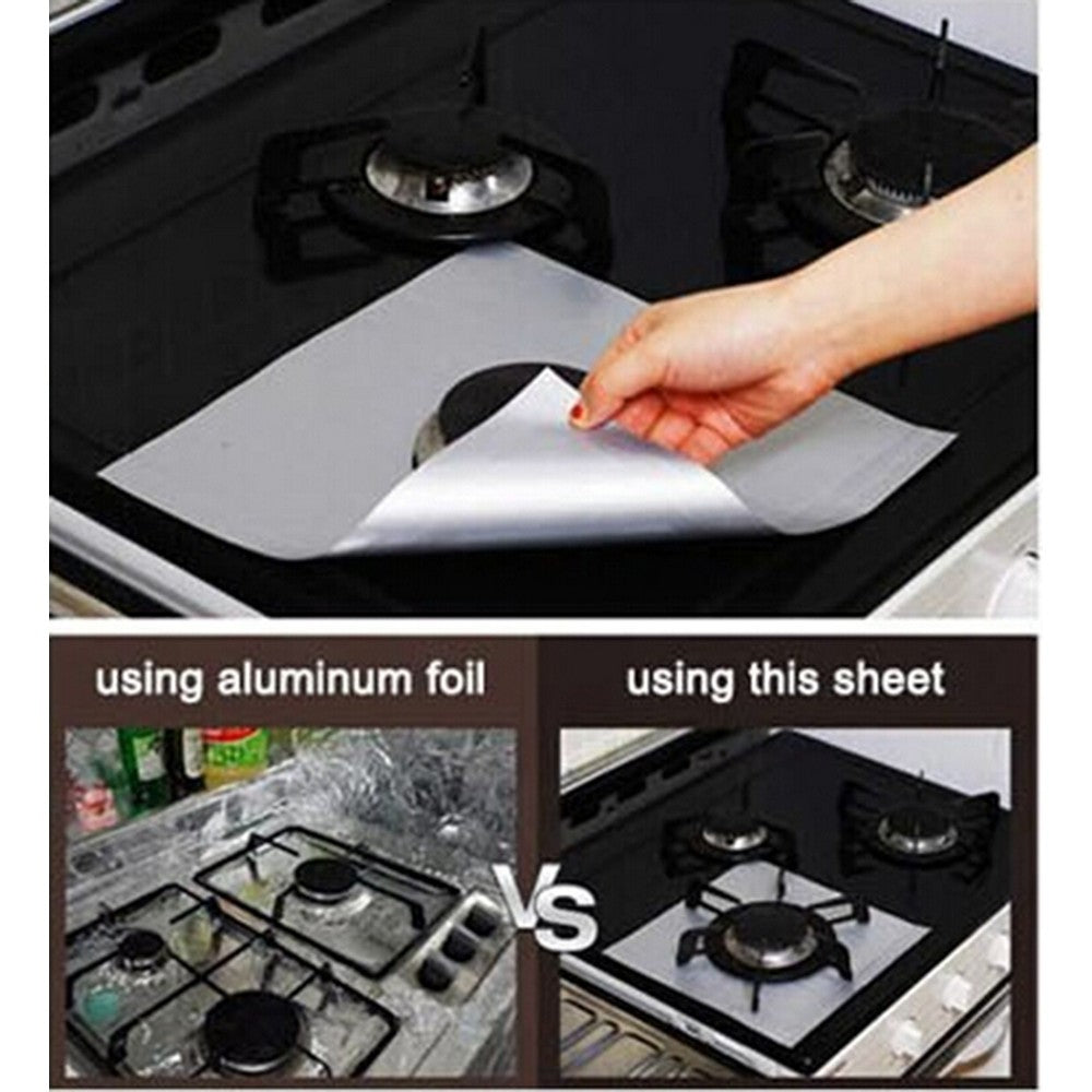 8Pcs Reusable Gas Stovetop Protectors Keep Your Gas Stove Clean and No More Mess