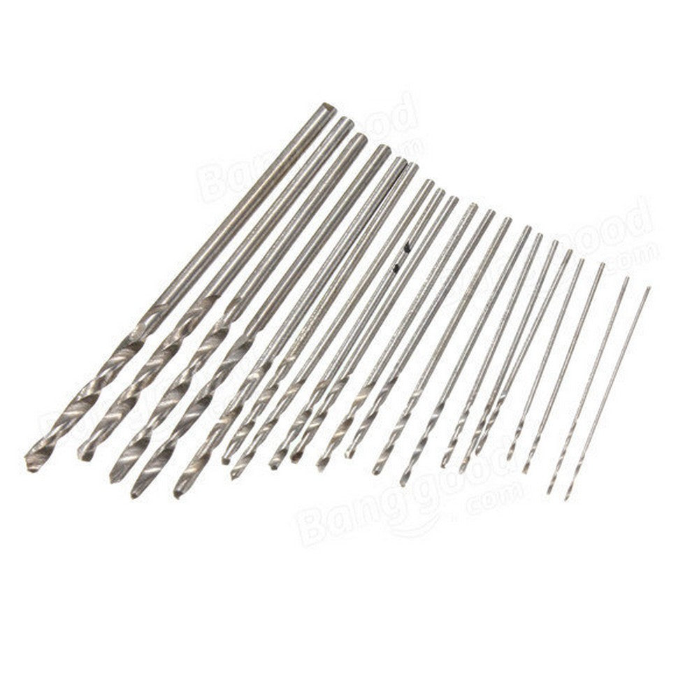 20pcs 0.3-1.6mm Micro Mini Hand Drill Bits
