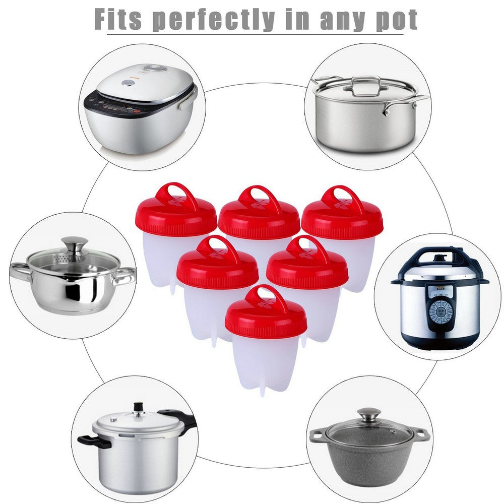 6PK Egg Cooker Hard Soft Maker
