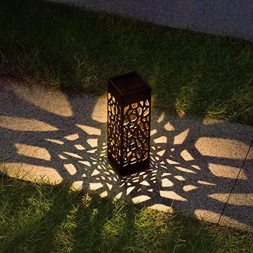 8 Pcs Solar Powered LED Garden Lights Warm White