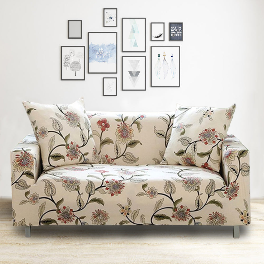 Printed Sofa Cover Elastic Sofa Cover Soft Sofa Cover Stretch Slipcover Sofa Protector Cover Style 1 for 1 Seater Sofa