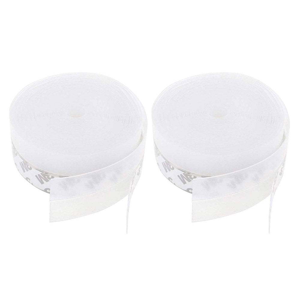 2 Rollers 25mmx1m Home Decor Draft Strips Door Draft Stopper Under Door Seal for Soundproof -Transsparent