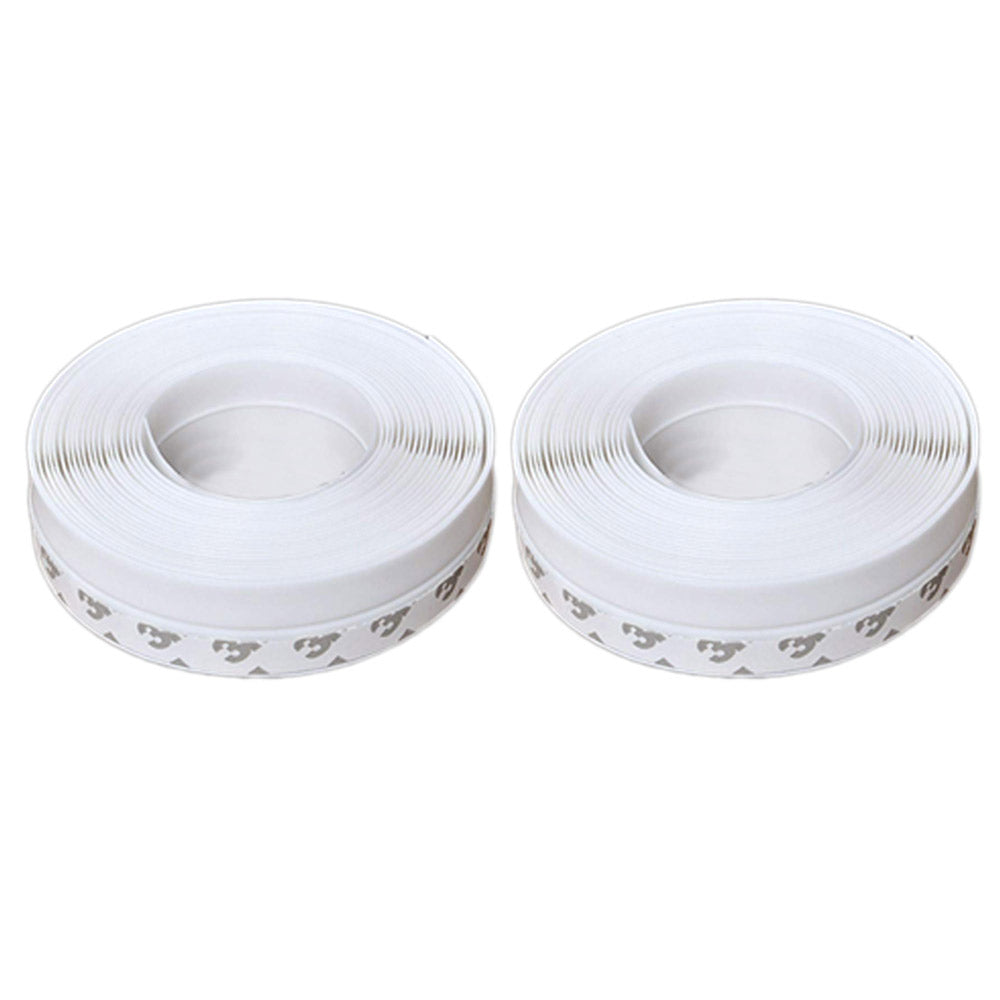 2 Rollers 25mmx1m Home Decor Draft Strips Door Draft Stopper Under Door Seal for Soundproof-White