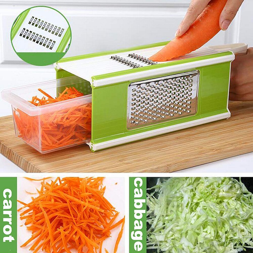 5 in 1 Vegetable Slicer 4 Sided Kitchen Grater Box