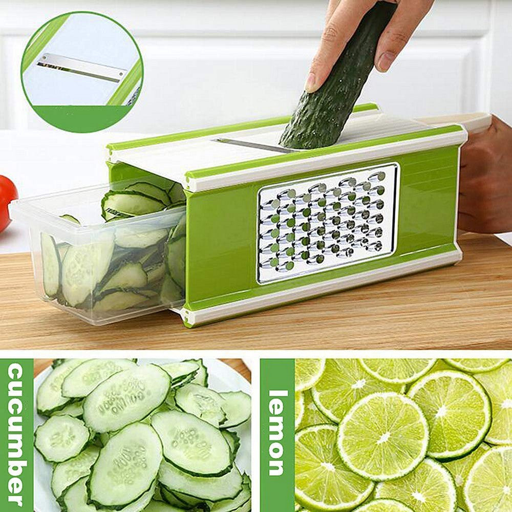 5 in 1 Vegetable Slicer 4 Sided Kitchen Grater Box