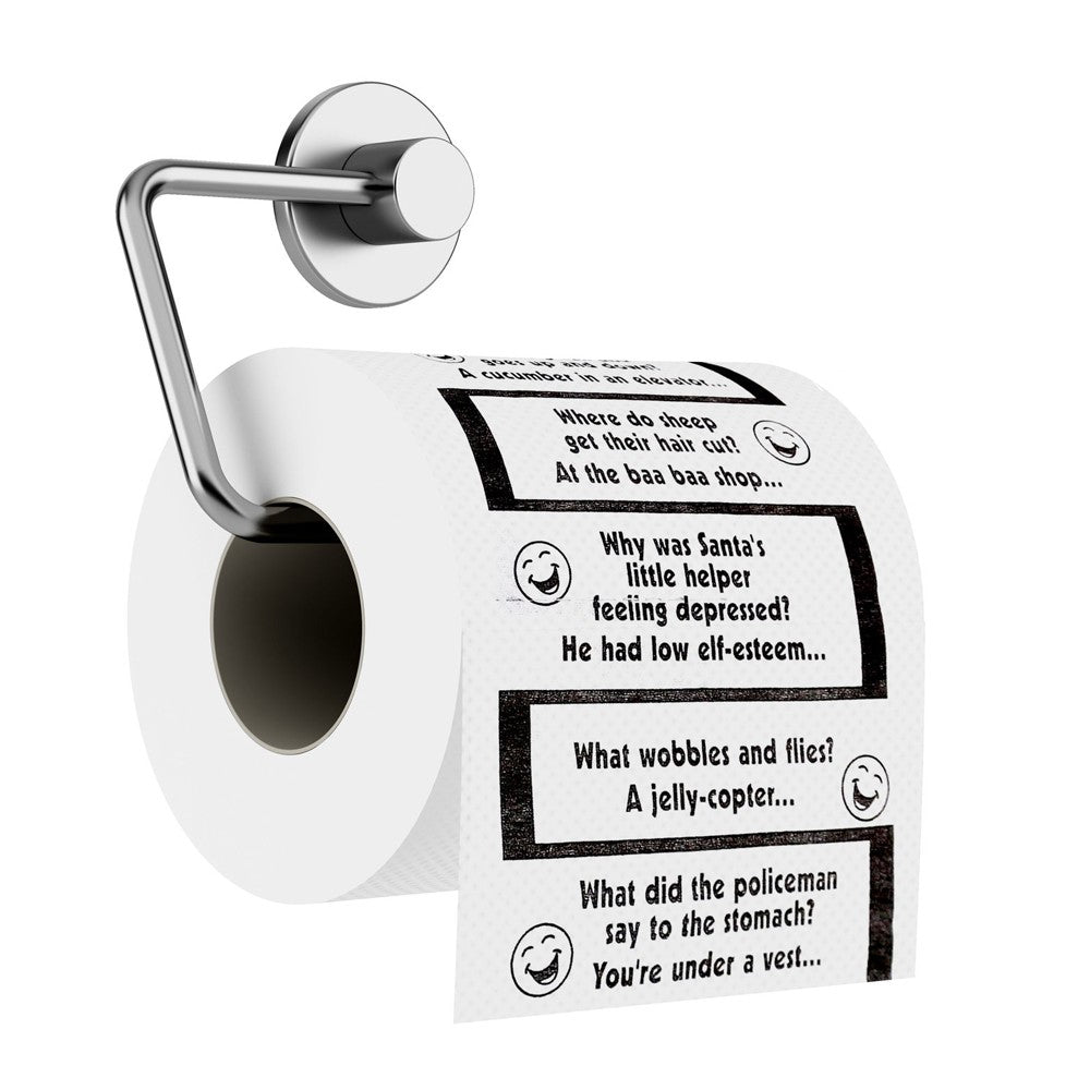 5 X Christmas Creative Joke Printed Toilet Paper Rolls