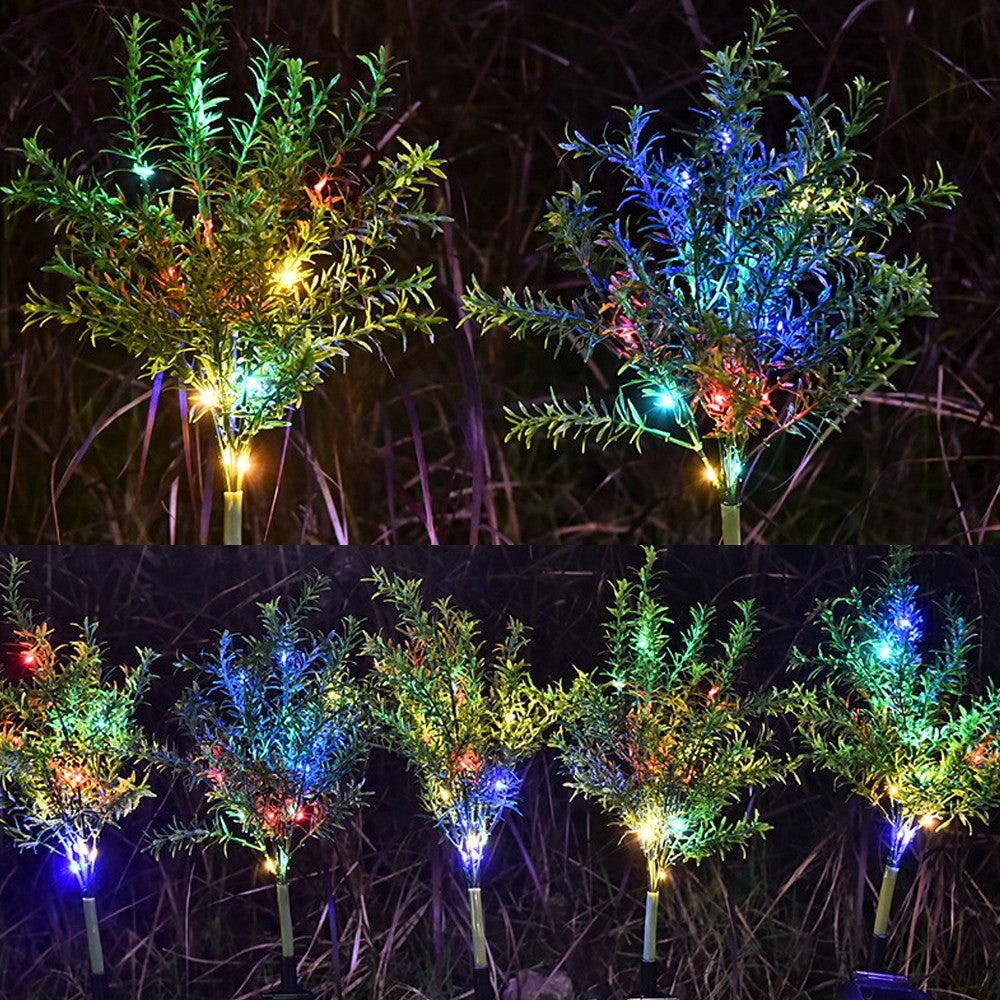4 X Christmas Decorative Trees Solar Powered Lights for Garden