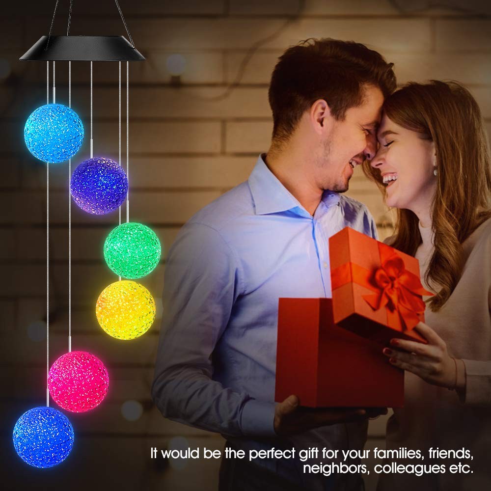 Solar Power Color Changing Wind Chimes Style 5