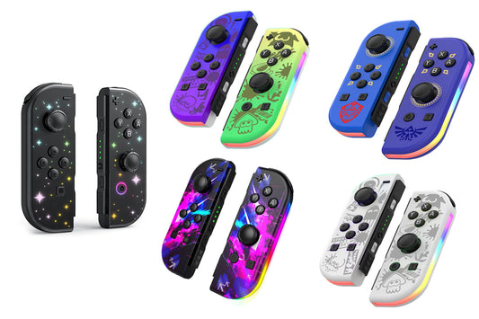 Pair of Replacement Wireless Controllers Compatible with Switch/OLED/Lite