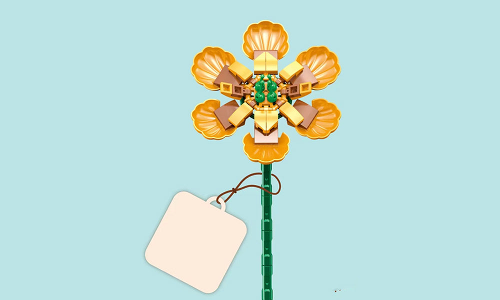 Mini Bricks Flower Bouquet DIY Building Set for Kids and Adults