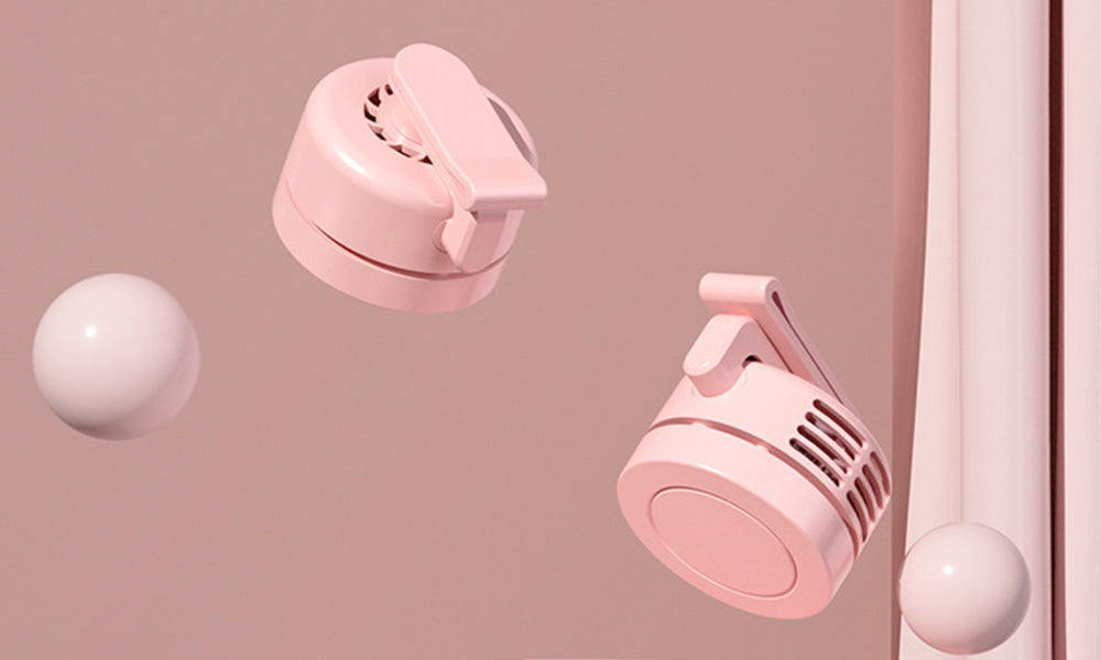 1/2PCS Portable Clip On Fan 3 Speeds Wearable Mini Fan for Outdoor Use
