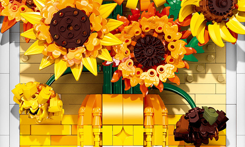 Flower Series DIY Building Blocks Puzzle for Home Office Decoration