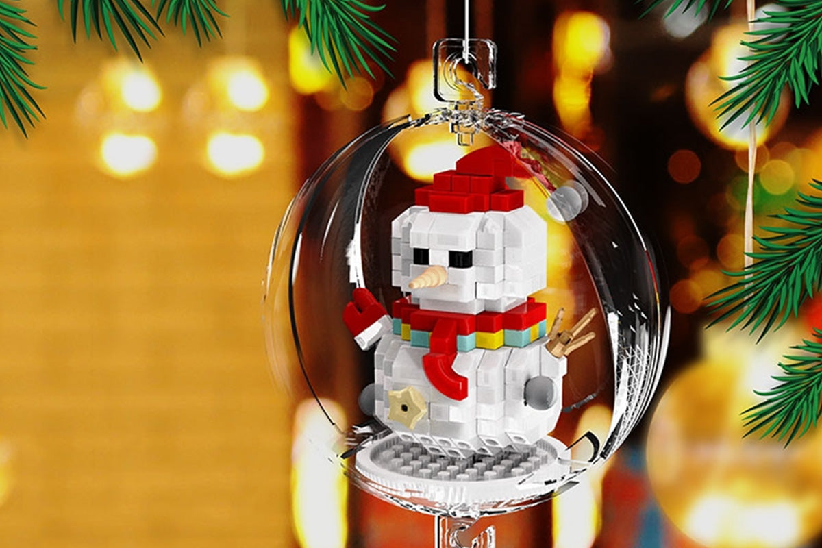 Christmas Tree Ornaments Building Blocks Christmas Santa Nutcracker Xmas Ornament