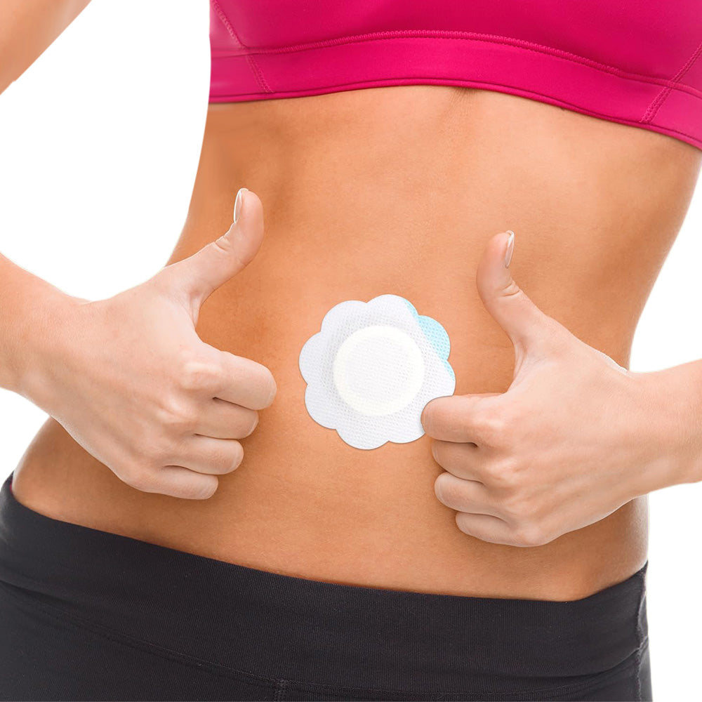 100Pcs Disposable Castor Oil Pack Wraps Self-Adhesive Soft Nonwoven Fabric Wrap for Belly Button Use