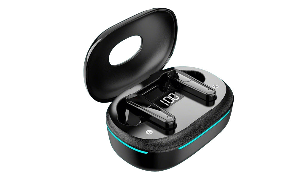 Wireless Bluetooth Earbuds with LED Display Noise Reduction and Touch Control