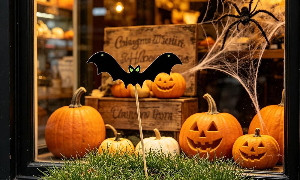 6/12 PCS Halloween Bat Garden Stakes