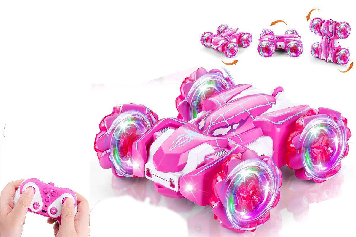 Spider Remote Control Car with Cool Lights 360 Degrees Rotating 4WD Off-Road Race Car