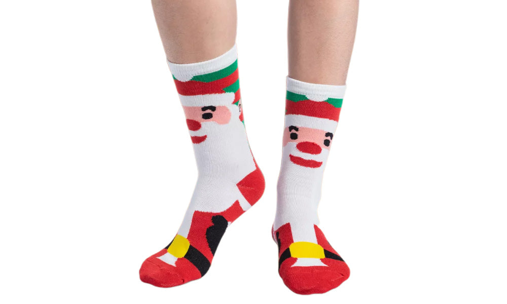 Christmas Advent Calendar with Cotton Mid Calf and Ankle Socks