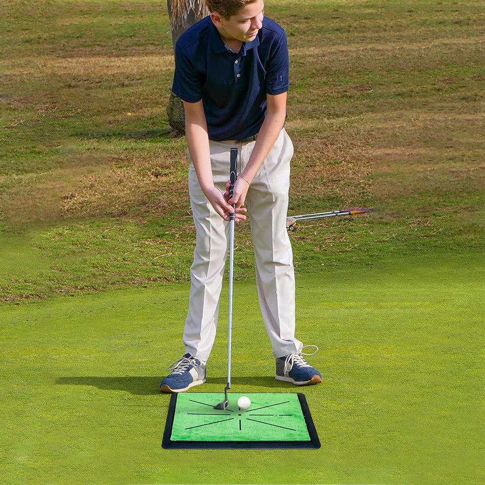Golf Mat Artificial Turf Golf Aid Swing Detection Hitting Practice Training Mat
