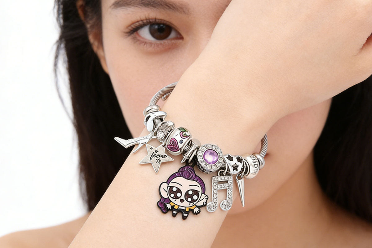 Monster Huntress Inspired Bracelet Character Beaded Charms Chain Wristband