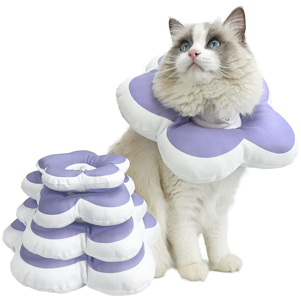 Cute Flower Cat Cone Collar