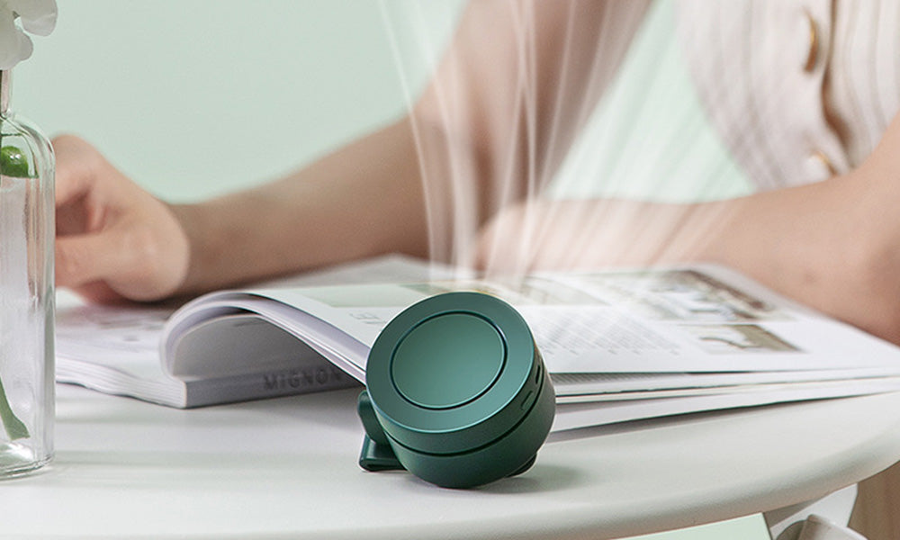 1/2PCS Portable Clip On Fan 3 Speeds Wearable Mini Fan for Outdoor Use
