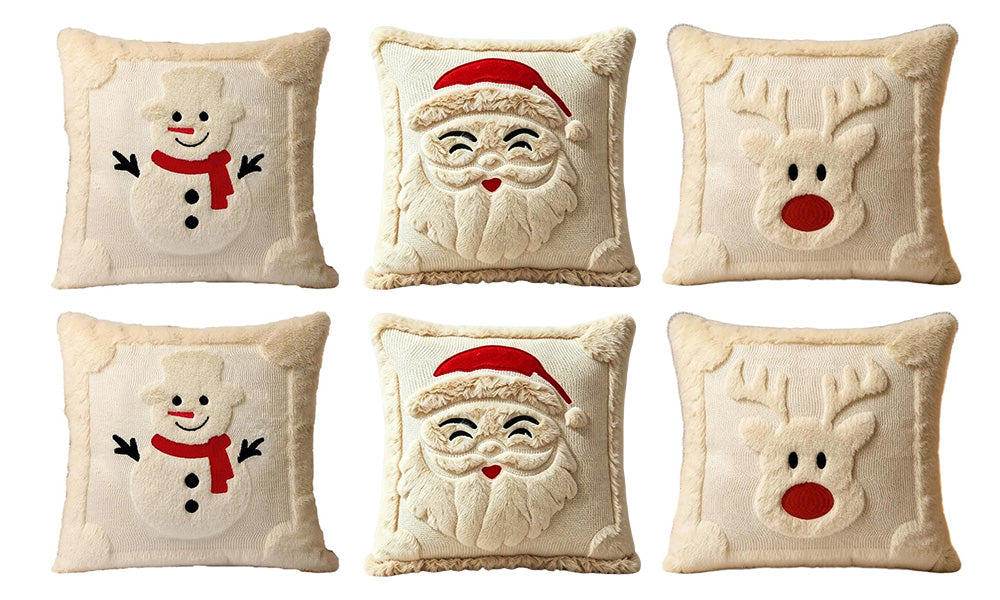 2 PCS Christmas Sofa Bedroom Cushion Pillow Covers