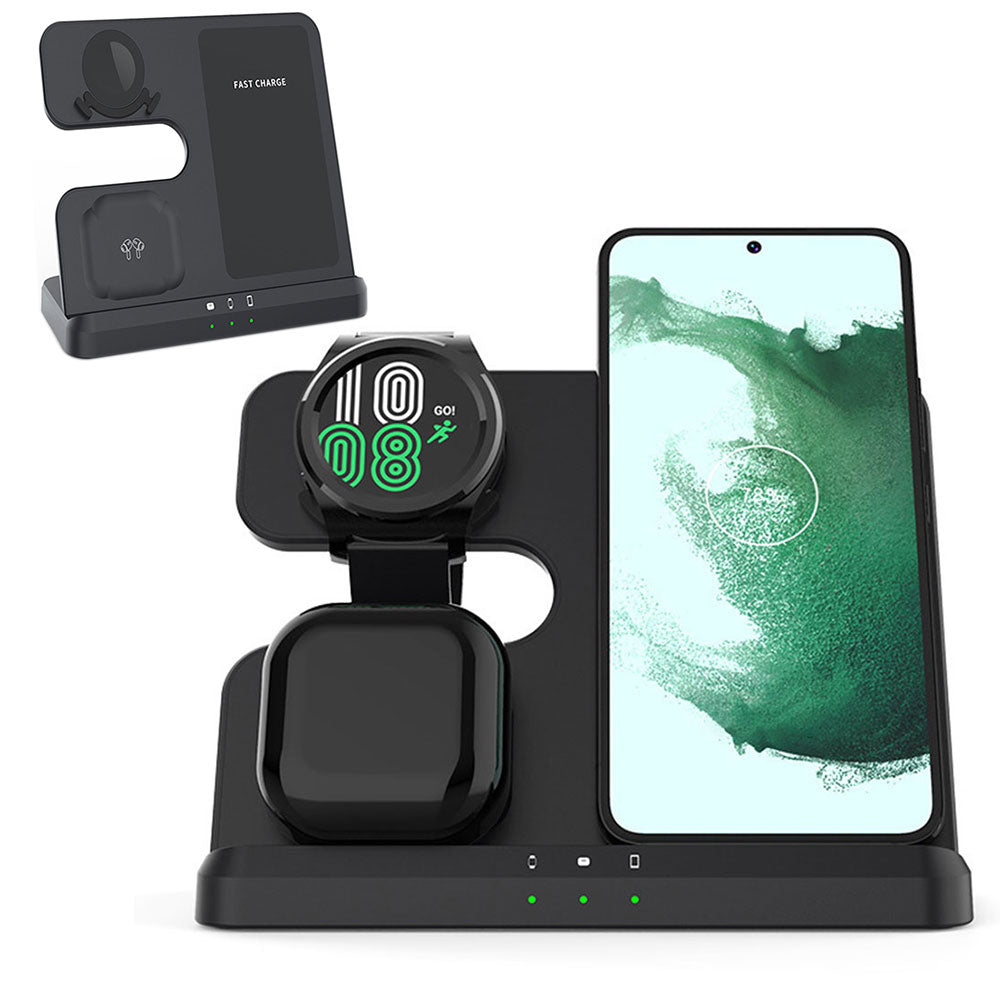 3 in 1 Wireless Fast Charging Station for Android iOS