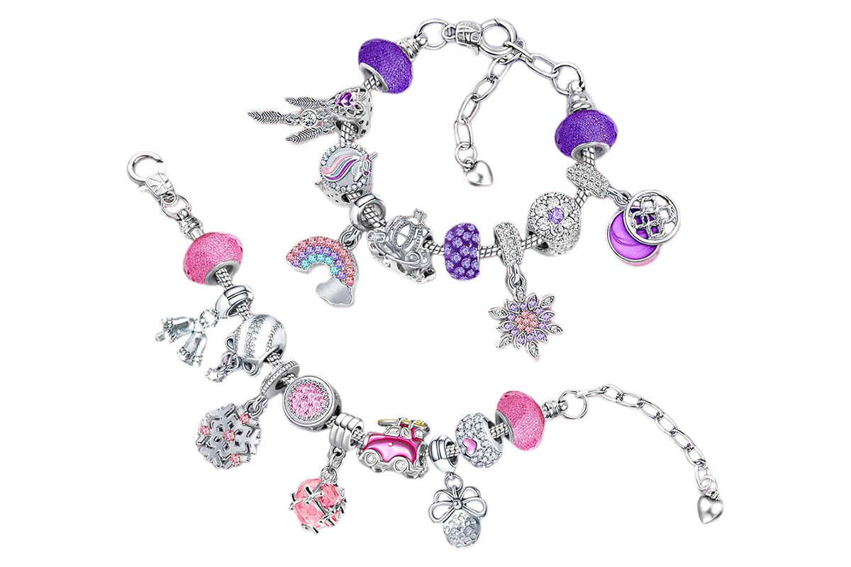 DIY Charm Bracelet Blind Box Jewelry Making Kit Holiday Birthday Gift for Kids Girls Teens