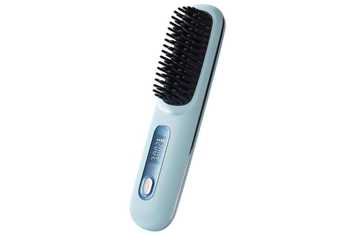 Portable Hair Straightener Brush USB Cordless Mini Comb Polyimide Plates Anti-Scald Straight Hair Brush