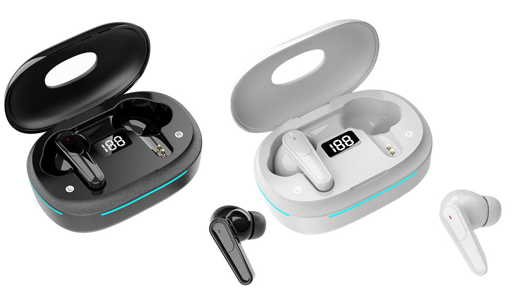 Wireless Bluetooth Earbuds with LED Display Noise Reduction and Touch Control
