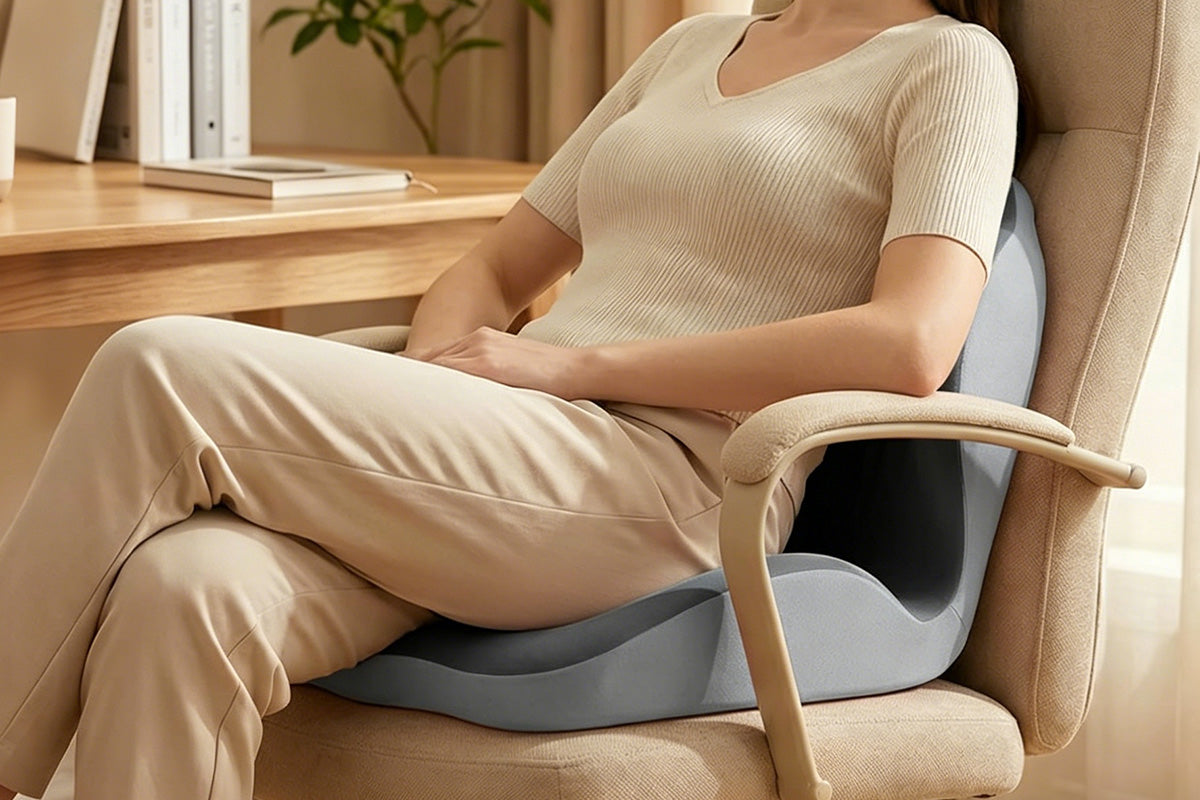 Ergonomic Back Hip Support Cushion For Office Chair And Car Seat