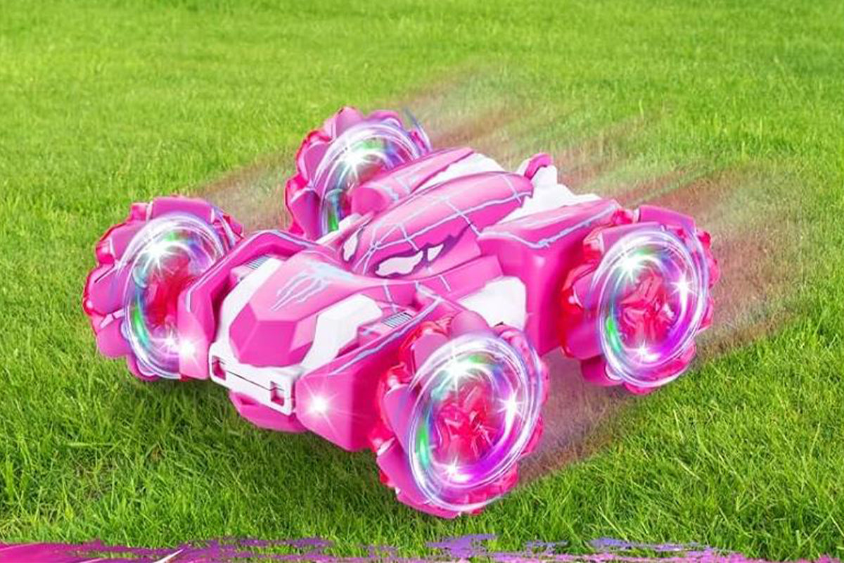 Spider Remote Control Car with Cool Lights 360 Degrees Rotating 4WD Off-Road Race Car