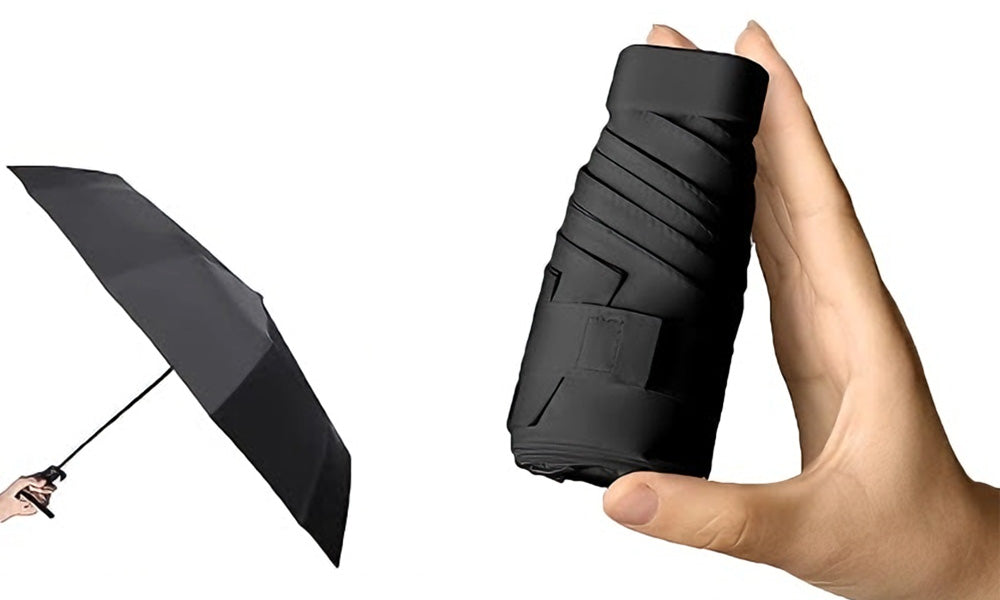 Mini Folding Travel Umbrella with UPF50+ Sun Protection for Outdoor